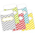 Barker Creek Chevron Beautiful Peel & Stick Library Pockets, Multi-Design, 30/Pack 1231